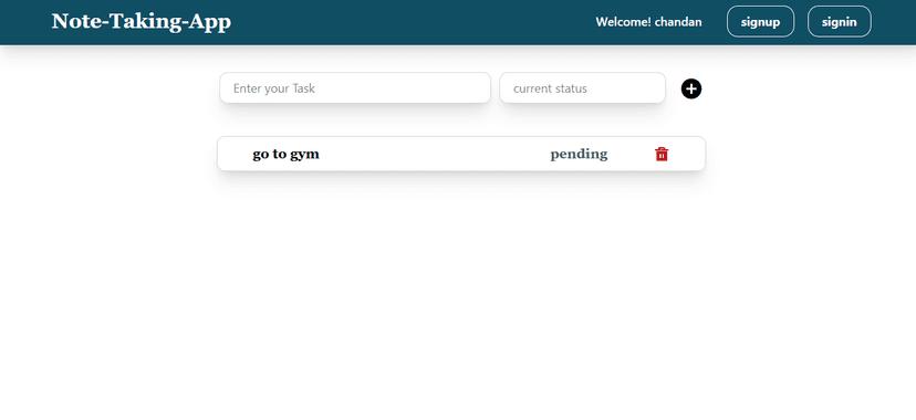 Note-Taking Web-App